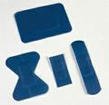 Blue detectable plaster