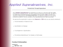 Website Snapshot of APPLIED SUPERABRASIVES, INC.