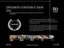 Website Snapshot of DIVISION CONSTRUCTION INC