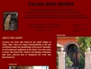 Website Snapshot of ITALIAN IRONWORKS