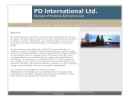 Website Snapshot of PD INTERNATIONAL