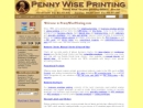 Website Snapshot of PENNY WISE PRINTING, INC.