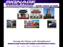 Website Snapshot of SIGNAGE INDUSTRIES CORP.