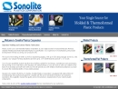 Website Snapshot of SONOLITE PLASTICS CORP.