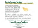 Website Snapshot of TACKI-MAC GRIPS