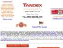 Website Snapshot of TANDEX TEST LABS, INC.