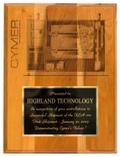 Plaque from Cymer, Inc.