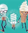 light bulb ice cream photo