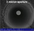 3 micron aperture