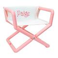 image of an embroidered pastel personalized kids director chairs