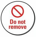 do not remove plug label