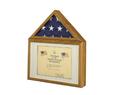 the Capitol Flag case with certificat is the capitol Flag Case with a fram for a certificate