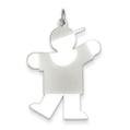 Kiss Kid Charm in 925 Sterling Silver