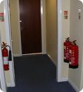 Demonstrating and training safe use of fire extinguishers
