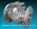 ANSI 2PC flanged ball valve with mounting pad