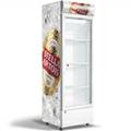 C300HY SINGLE DOOR UPRIGHT COOLER WITH 3 CASES OF STELLA ARTOIS