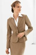 Custom Tailored Womens Beige Suit
