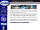 Website Snapshot of ADAMS AIR & HYDRAULICS INC