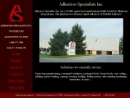 Website Snapshot of ADHESIVE SPECIALISTS, INC.