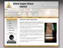 Website Snapshot of ALLIED COPPER ALLOYS LTD