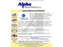 Website Snapshot of ALPHA METAL FINISHING