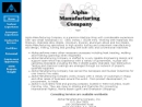 Website Snapshot of ALPHA MANUFACTURING COMPANY, INC.