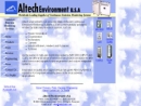 Website Snapshot of ALTECH ENVIRONMENT U.S.A. CORP.