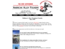 Website Snapshot of AMERICAN ALLOY FOUNDRY, INC.
