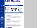 Website Snapshot of A&M MACHINE