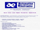 Website Snapshot of AUTOMATION ELECTRONICS