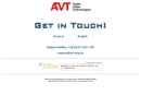 Website Snapshot of AVT AUDIO VIDEO TECHNOLOGIES GMBH