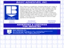 Website Snapshot of BASIC ADHESIVES, INC.