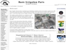 Website Snapshot of BASIC IRRIGATION PARTS