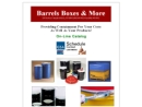 Website Snapshot of BARRELS BOXES & MORE