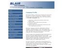 Website Snapshot of BLAIR FIXTURES & MILLWORK