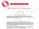Website Snapshot of BREMER BRACE OF FLORIDA