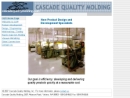 Website Snapshot of CASCADE QUALITY MOLDING, INC.