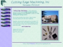 Website Snapshot of CUTTING EDGE MACHINING