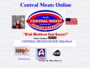 Website Snapshot of CENTRAL MEATS