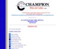 Website Snapshot of CHAMPION WIRE AND CABLE LLC