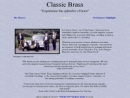 Website Snapshot of CLASSIC BRASS, INC.