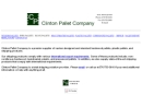 Website Snapshot of CLINTON PALLET COMPANY INC