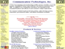 Website Snapshot of COMMUNICATION TECHNOLOGIES INC