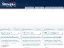 Website Snapshot of SUNOPTICS SURGICAL