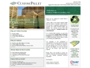 Website Snapshot of CUSTOM PALLET & CRATING, INC.