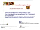 Website Snapshot of CUSTOM PRESCRIPTION SHOPPE