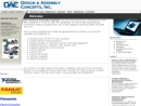 Website Snapshot of DESIGN & ASSEMBLY CONCEPTS, INC.