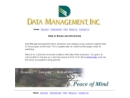 Website Snapshot of DATA MANAGEMENT, INC.