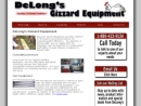 Website Snapshot of DELONG'S GIZZARD EQUIPMENT