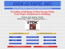 Website Snapshot of DISK-O-TAPE, INC.